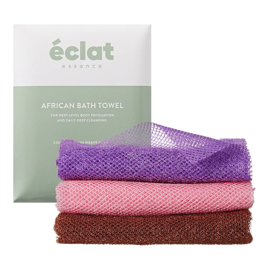 éclat African Bath Net Long Sponge – 1pc/ 3pcs Exfoliating Skin Smoother Shower Body Scrubber official pack