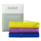 éclat African Bath Net Long Sponge – 1pc/ 3pcs Exfoliating Skin Smoother Shower Body Scrubber official pack
