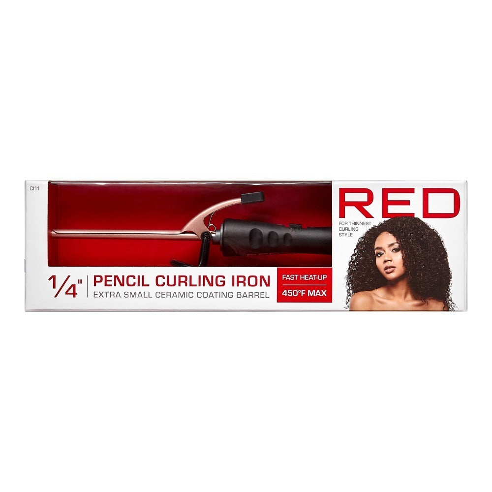 RED by KISS 1/4" Pencil Curling Iron - 1/4" Pencil Curling Iron official pack