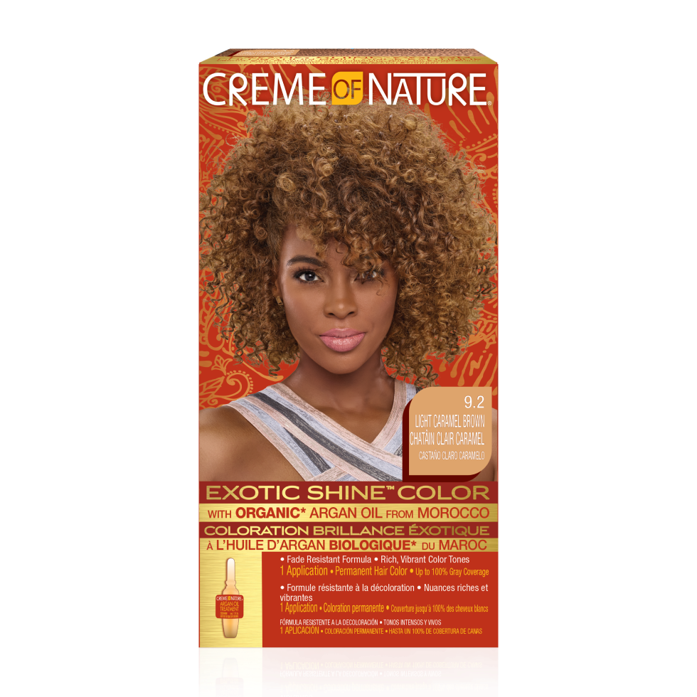 Creme of Nature Exotic Shine Hair Color 9.2 Light Caramel Brown 9.2