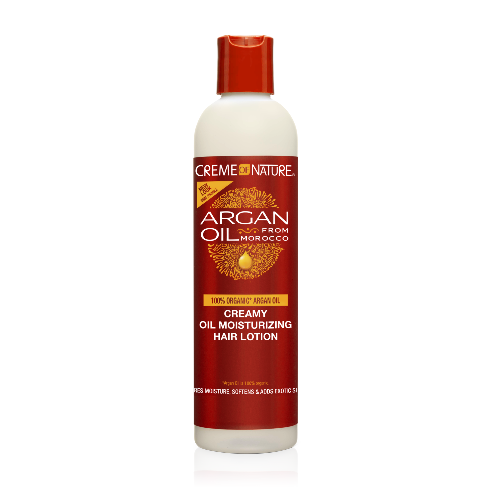 Creme of Nature Crème De – Creamy Oil Moisturizing Hair Lotion 250 Ml — official pack photo 075724252011 (CON_Argan_OilMoistHairLotion_8.4oz_REFRESH_AdReady_FINAL_980X980_da8aefe3-fd2e-40c5-ba8d-d3178a3c79b8.png) from cremeofnature.com