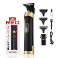 RED by KISS DLC Zero-Gap Cordless Trimmer with USB-C & 4-Hour Battery - RED CORDLESS TRIMMER EDGE KING official pack
