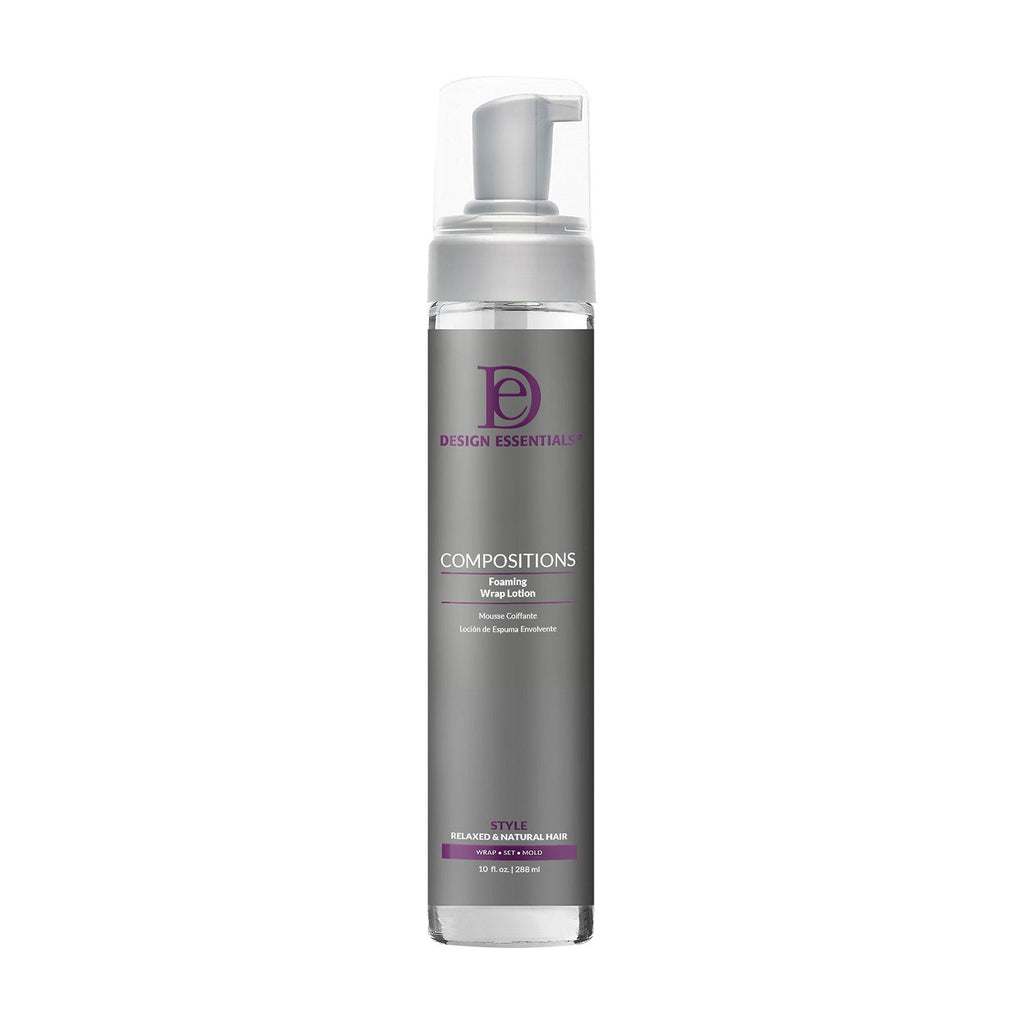 Design Essentials Compositions Foaming Wrap Lotion 10.0 oz — official pack photo 40146 (DEC-Compositions-FRONT-10oz-WO-0523_1500x1500_bfe1a536-4fcc-447f-9dcc-b0520c712e57.jpg) from designessentials.com