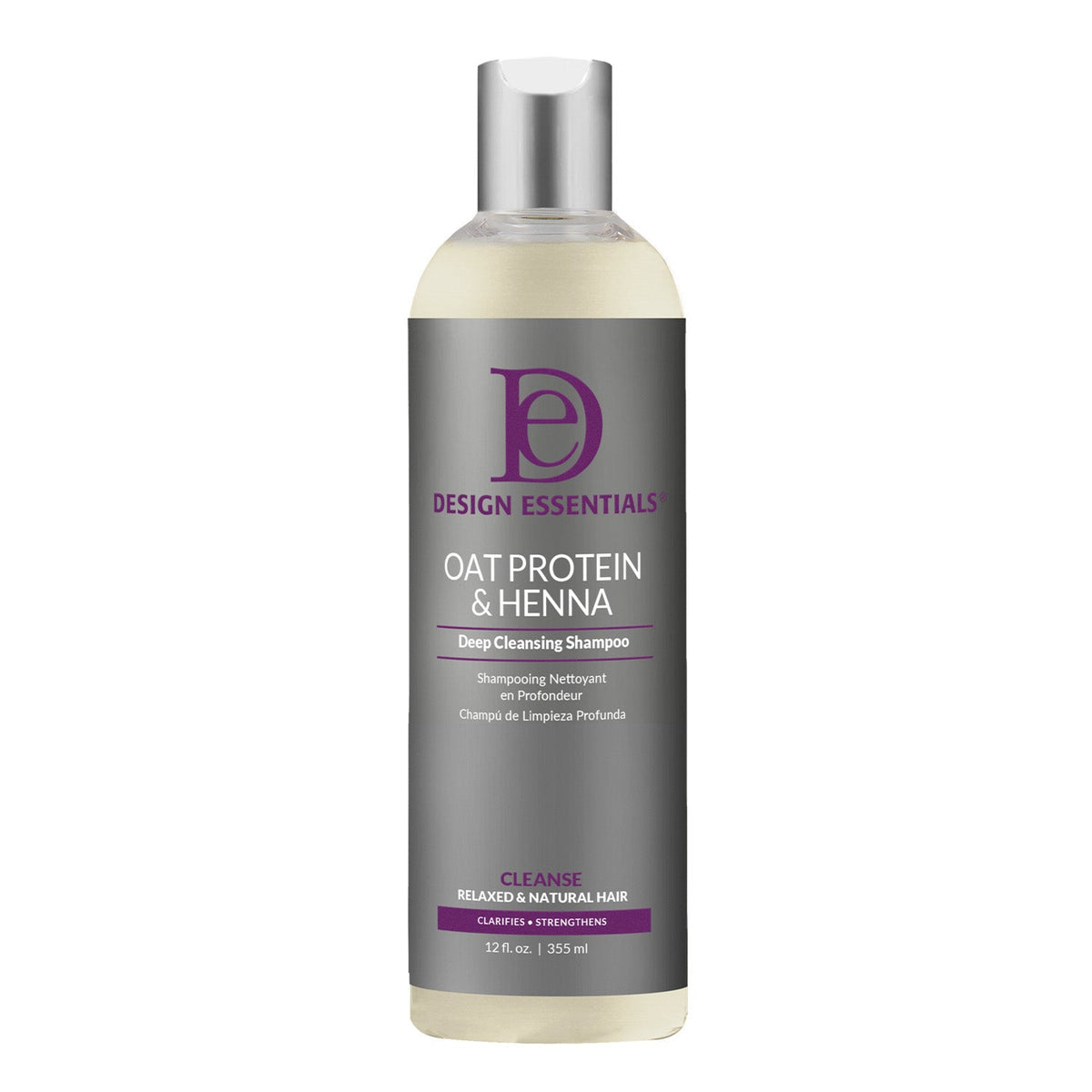 Design Essentials Oat Protein & Henna Deep Cleansing Shampoo 12oz