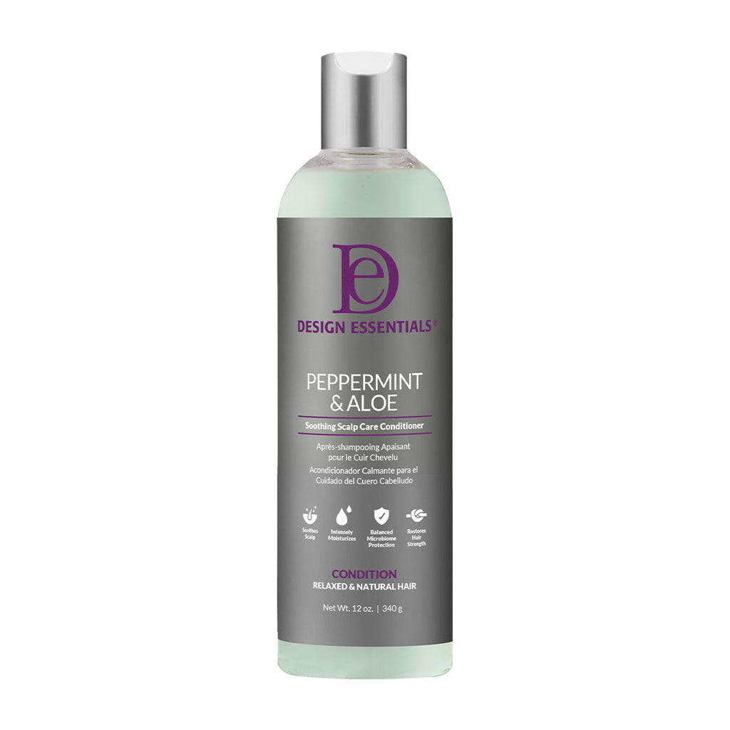 Design Essentials Essential Peppermint & Aloe Conditioner 12 oz — official pack photo 43130 (DEC-PA-SSC-CONDITIONER-12OZ-FRONT-1080x1080.jpg) from designessentials.com