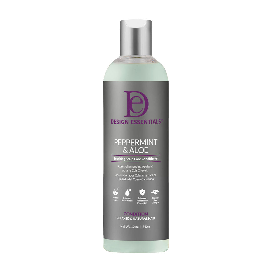 Design Essentials Essential Peppermint & Aloe Conditioner 12 oz — official pack photo 43130 (DEC-PA-SSC-CONDITIONER-12OZ-FRONT-1080x1080.jpg) from designessentials.com