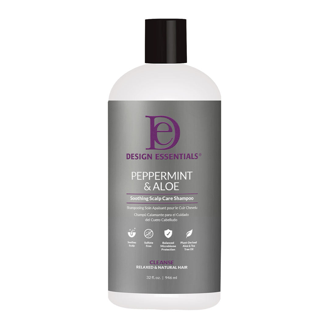 Design Essentials Peppermint & Aloe Soothing Scalp Care Anti-Itch Shampoo 32oz