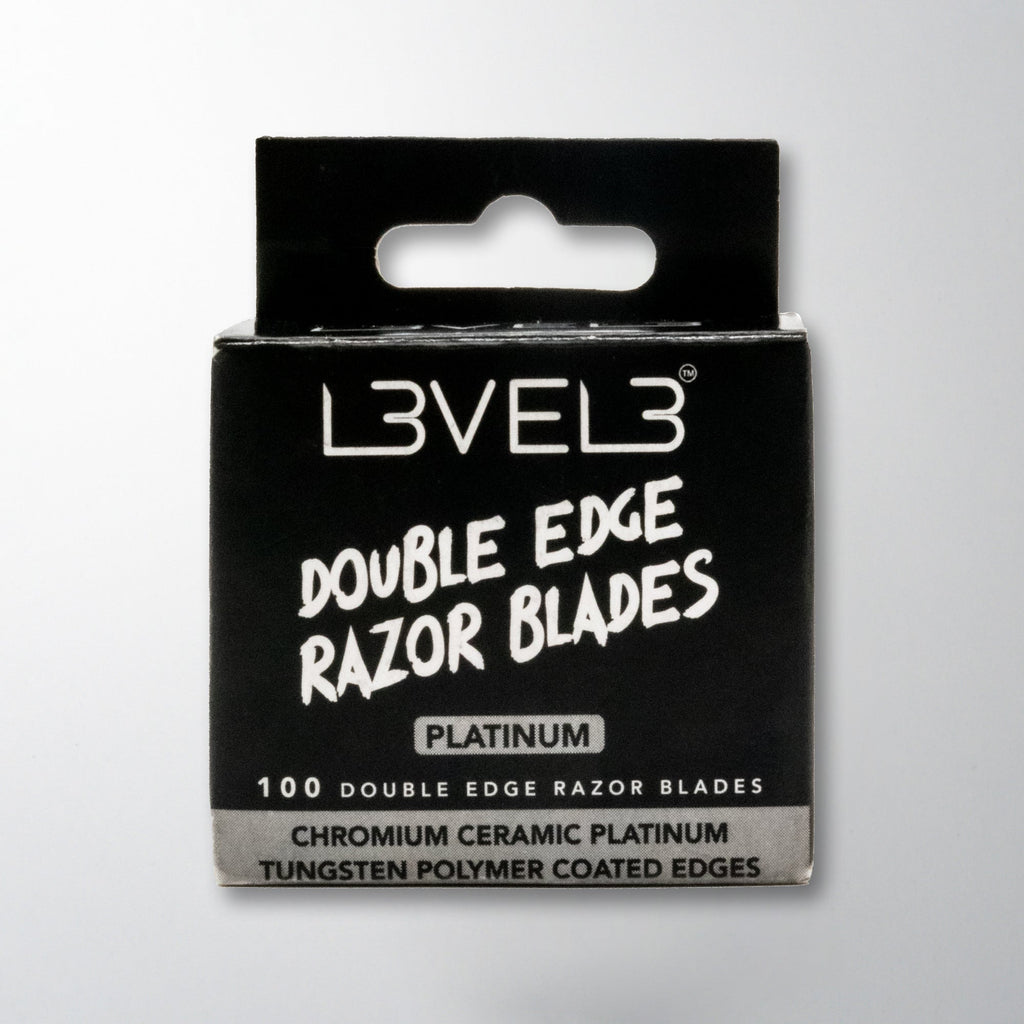 Level3 Level 3 Double Edge Razor Blades — official pack photo L3-DOUBLE-EDGE-RAZOR-100PC (DoubleEdgeRazor.jpg) from lv3.com
