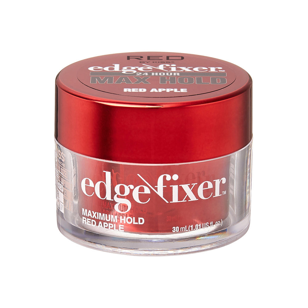 RED by KISS Edge Fixer 24 Hour Edge Control Max Hold Non-Flaxing Wax - Red Apple / 1.01 US Fl.oz. official pack