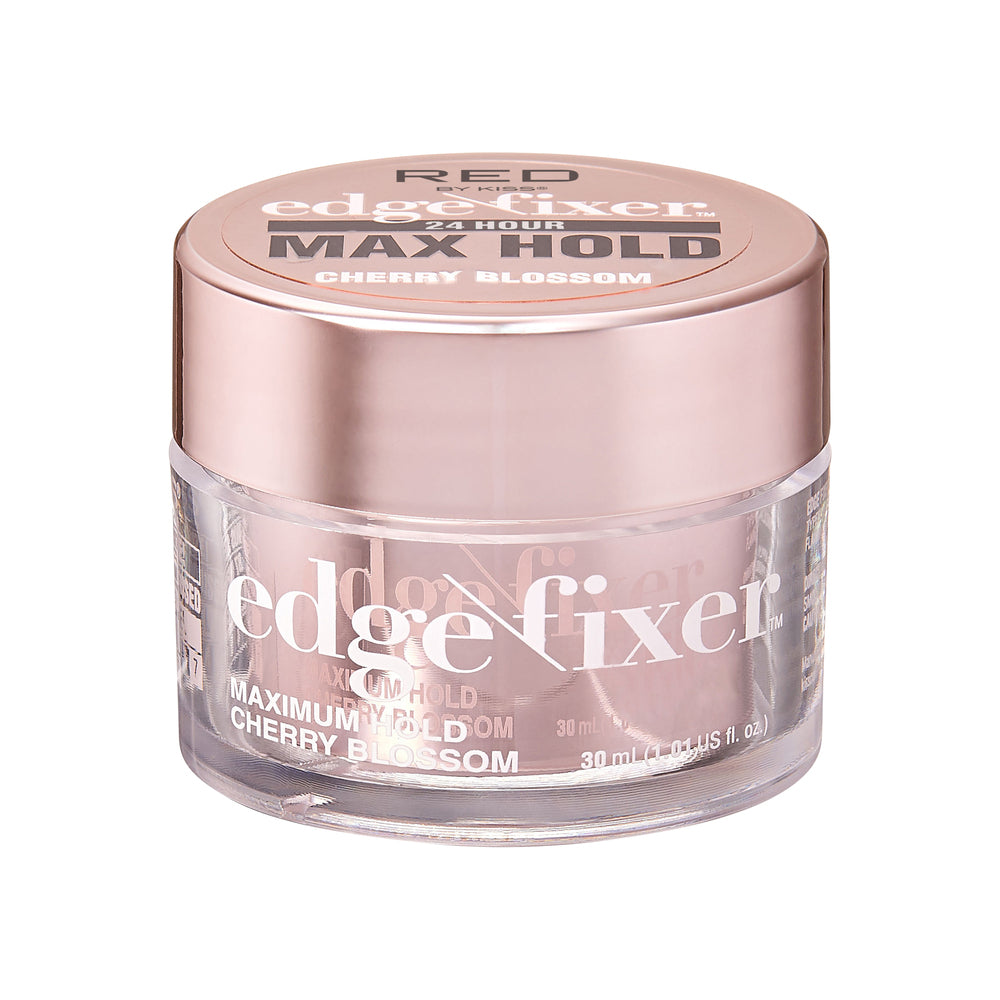 RED by KISS Edge Fixer 24 Hour Edge Control Max Hold Non-Flaxing Wax - Cherry Blossom / 1.01 US Fl.oz. official pack