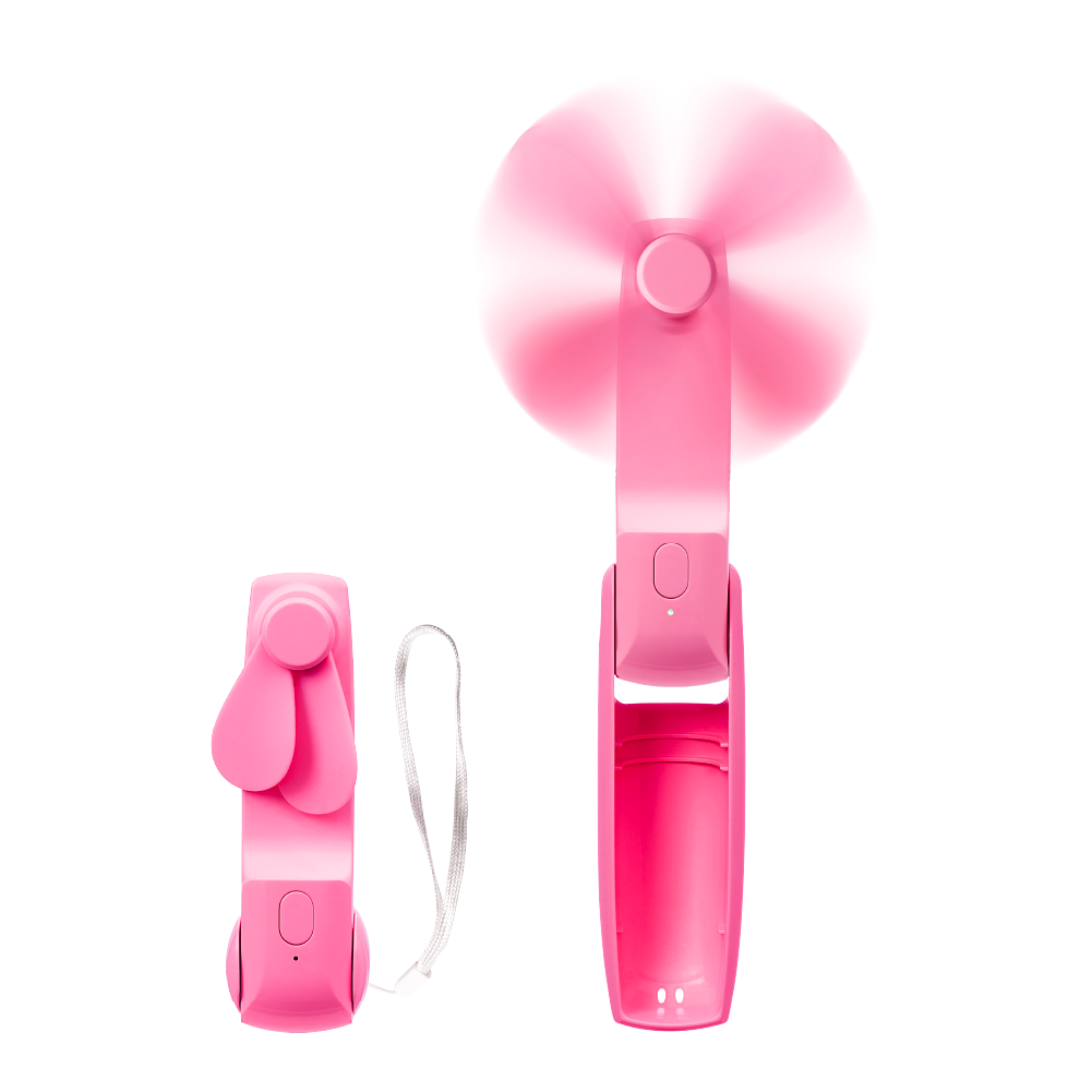 RED by KISS Portable Mini 2-in-1 Pocket Fan & Power Bank – Handheld Rechargeable USB-C Travel Fan official pack