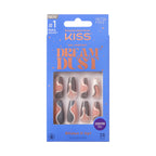 Kiss Gel Fantasy Glue On Nails - Long Lasting False Nails - Next Level / Dreamdust official pack