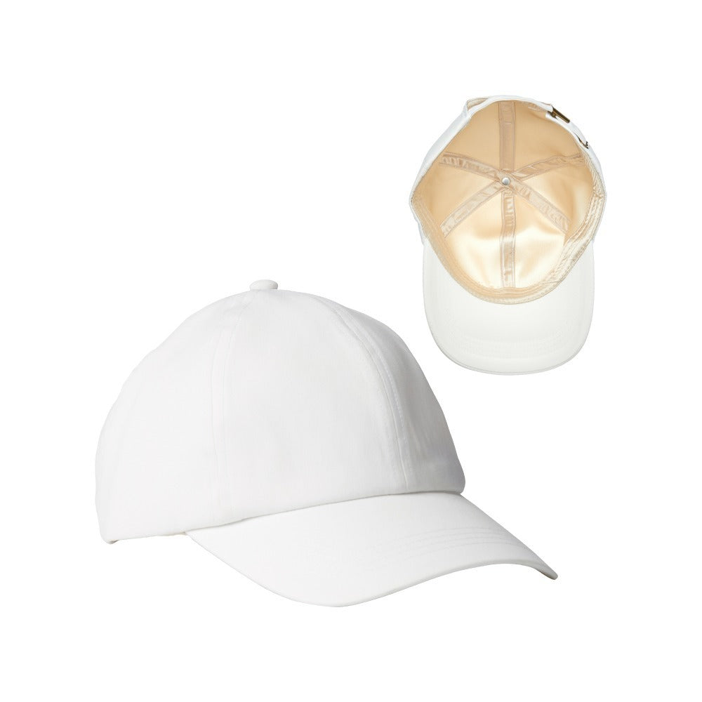 RED by KISS Satin Lined Baseball Cap - White - Satin Lined Baseball Cap White official pack