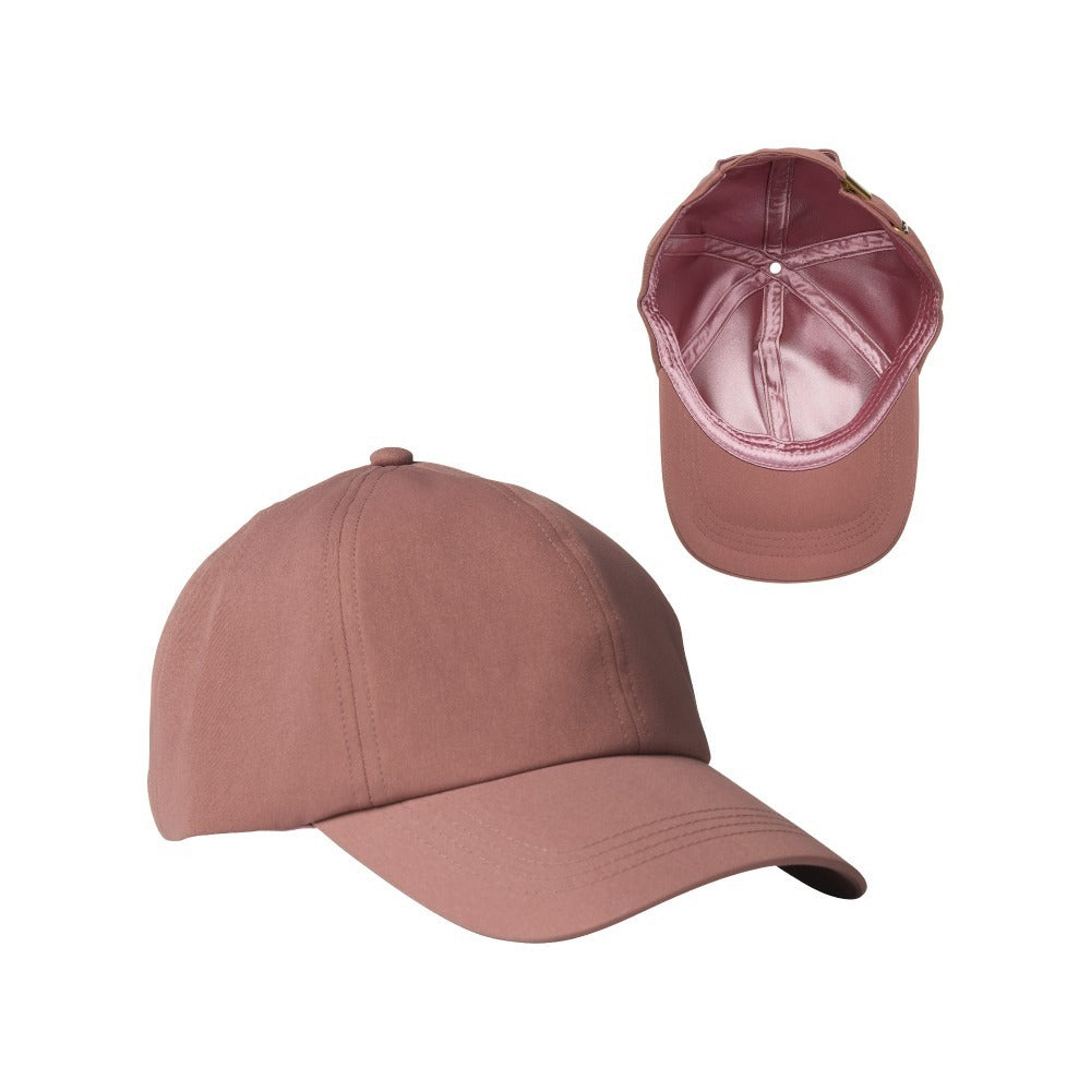 RED by KISS Satin Lined Baseball Cap - Indian Pink - Satin Lined Baseball Cap Indian Pink official pack