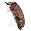 RED by KISS Satin Visor Braid Bonnet - Leopard - Satin Visor Bonnet Braid Leopard official pack
