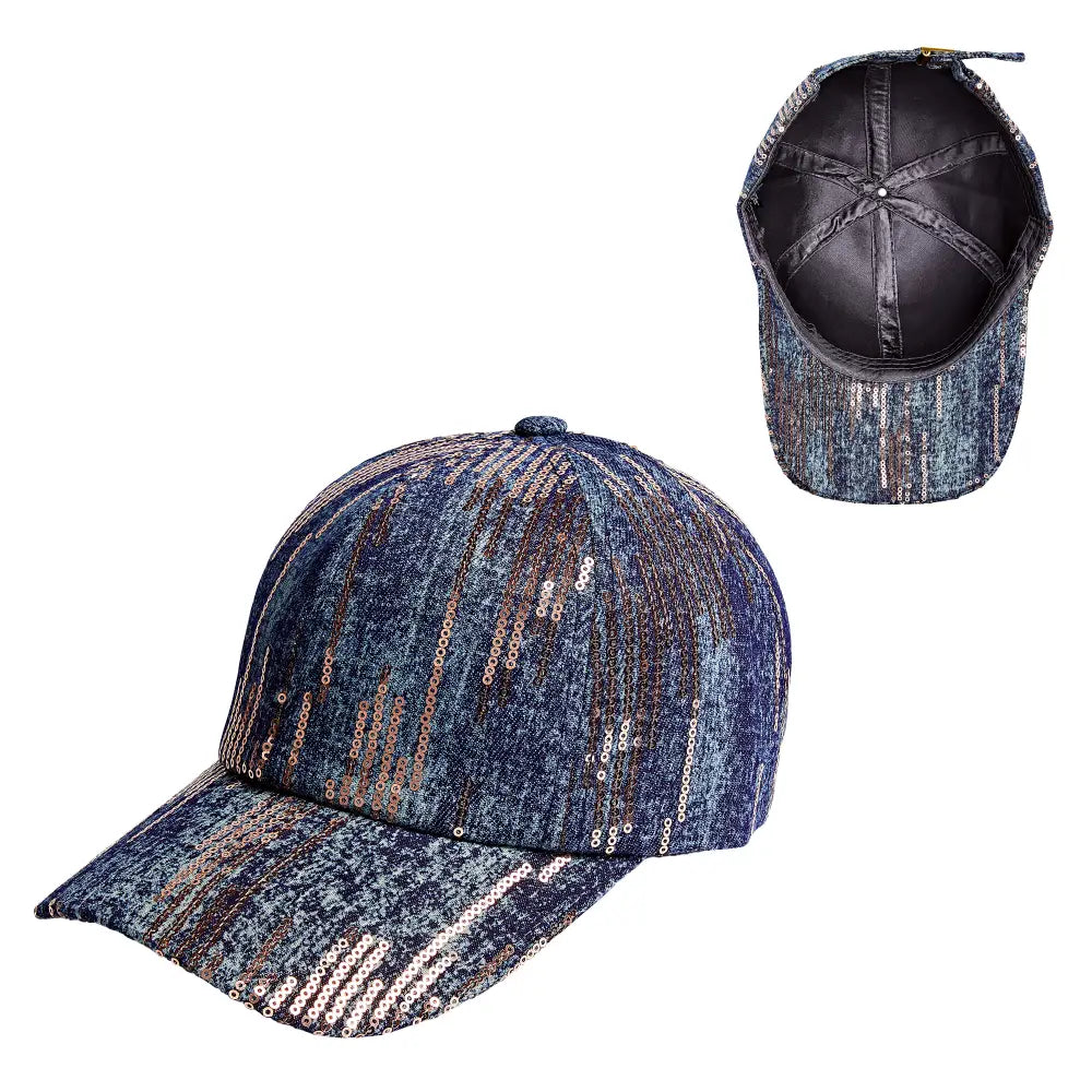 Arria Adjustable Satin Lined Studded Baseball Cap - Elevated 1 official pack