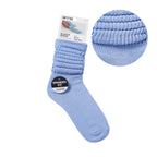 Arria Extra Long Soft Cotton Trendy Slouch Socks - 9-11 / Light Blue official pack