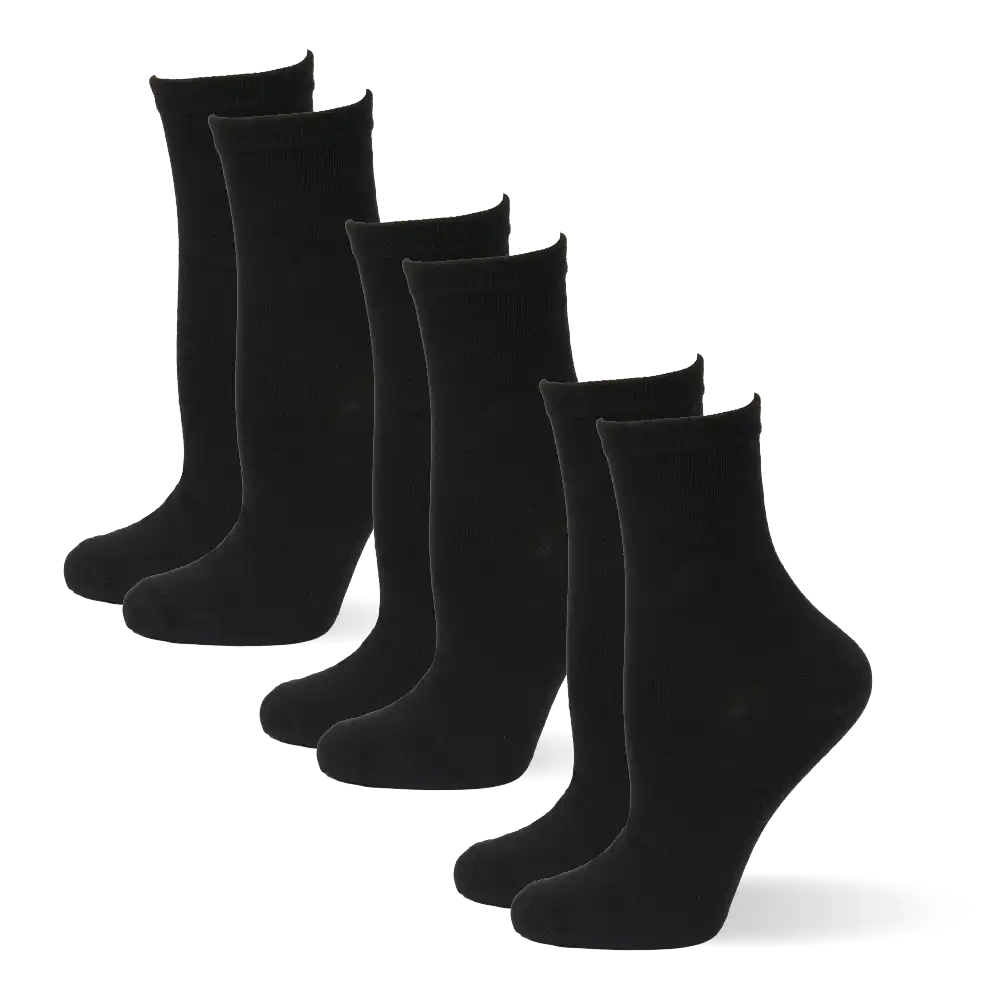Arria 3‑Pack Basic Socks – Crew & Invisible No‑Show official pack