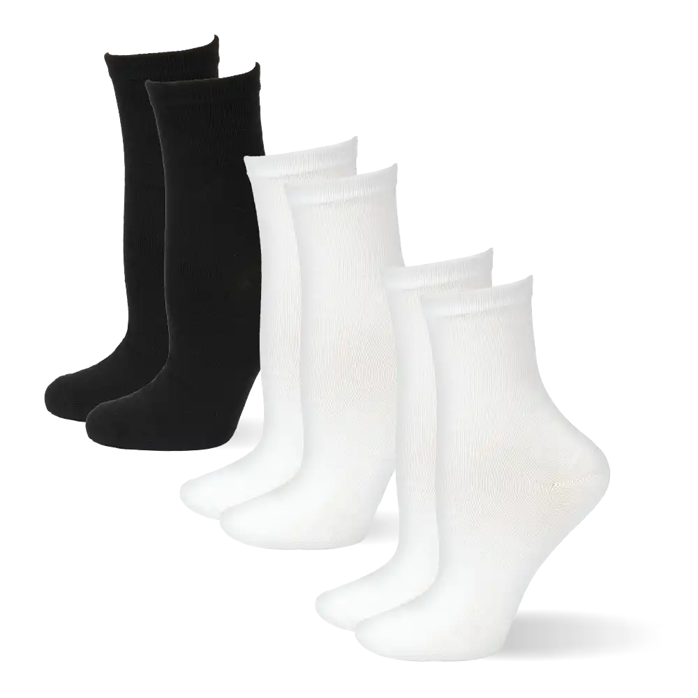 Arria 3‑Pack Basic Socks – Crew & Invisible No‑Show official pack