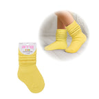 Arria Slouch Socks for Kids (13C–3Y) – Extra-Soft, Breathable - Lemon official pack