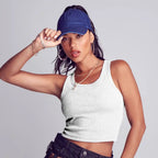 Arria Ribbed Crop Tank Top – Women’s Soft Slim Fit Scoop Neck Sleeveless Shirt official pack