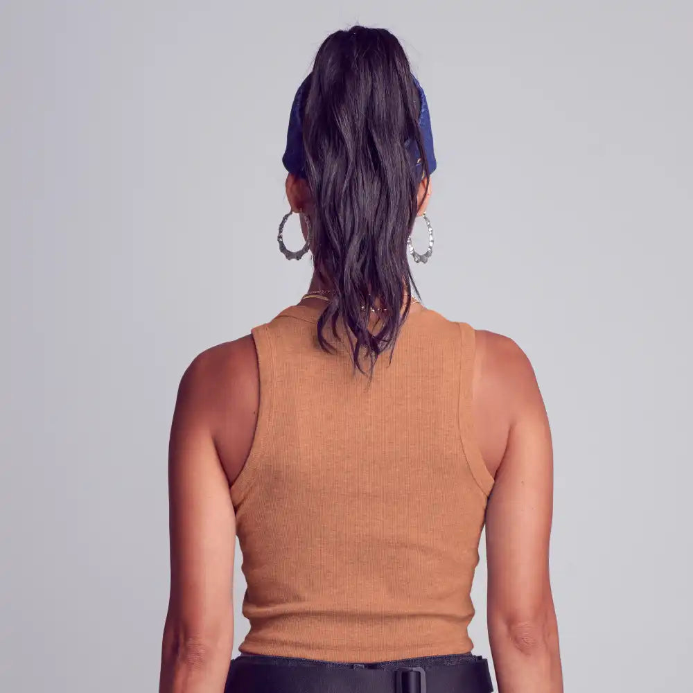 Arria Ribbed Crop Tank Top – Women’s Soft Slim Fit Scoop Neck Sleeveless Shirt official pack