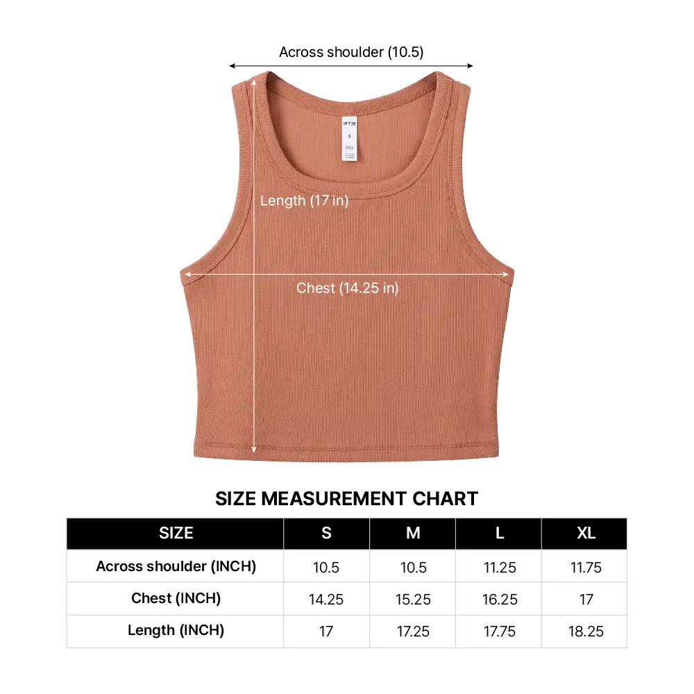Arria Ribbed Crop Tank Top – Women’s Soft Slim Fit Scoop Neck Sleeveless Shirt official pack