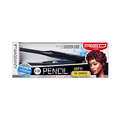 Kiss Products Red By Pencil Titanium Styler 3/10′ FITS030 — official pack FITS030 from ivyusa.com