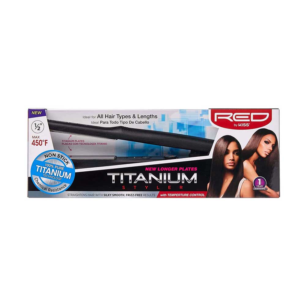 RED by KISS Titanium Styler - 0.5 Inch official pack