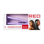 RED by KISS 1" Adjustable Heat Ceramic Styler official pack