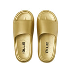 Arria Chrome Cloud Slipper – Lightweight Cushioned Slides, Anti-Slip, Indoor & Outdoor - M / Gold official pack