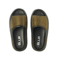 Arria Rhinestone Glitter Cloud Slippers – Open Toe Slides for Women & Men - S / Black official pack