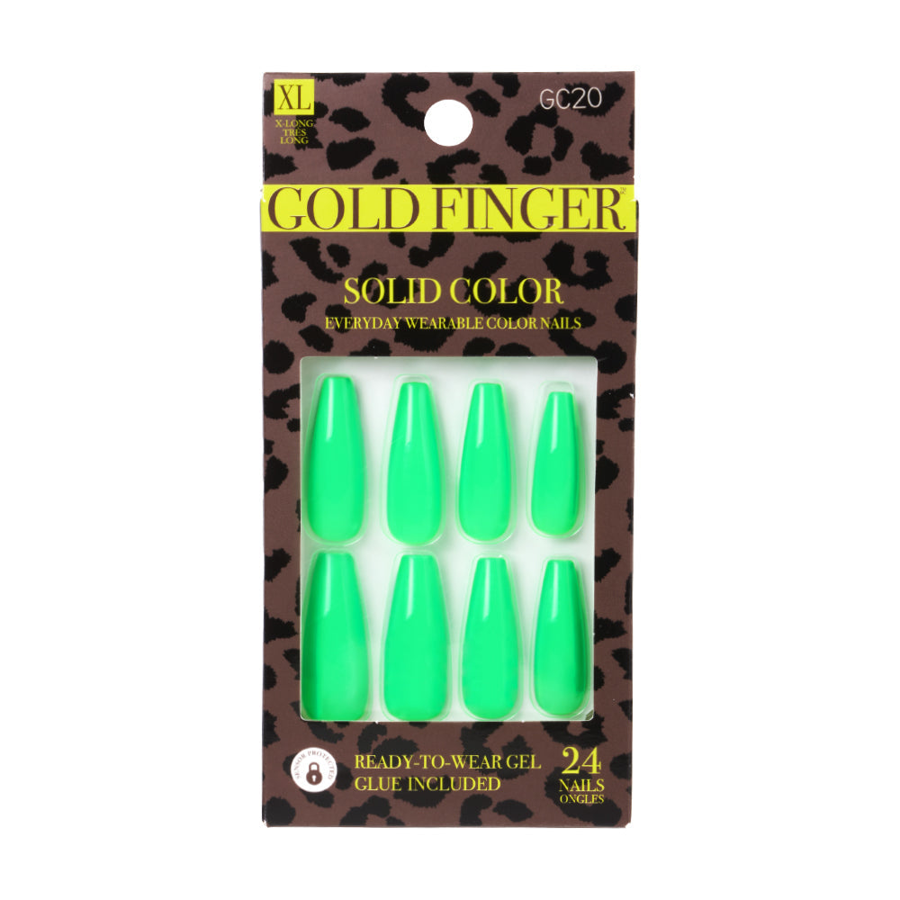Gold Finger Solid Color Nails - GF Solid Colors - Rush Hour official pack