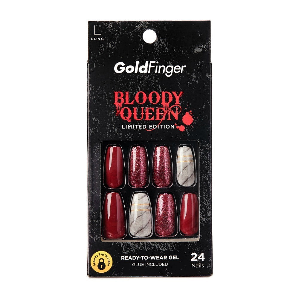 GD02X_main "Gold Finger Halloween Edition Bloody Queen Nails, main product view."