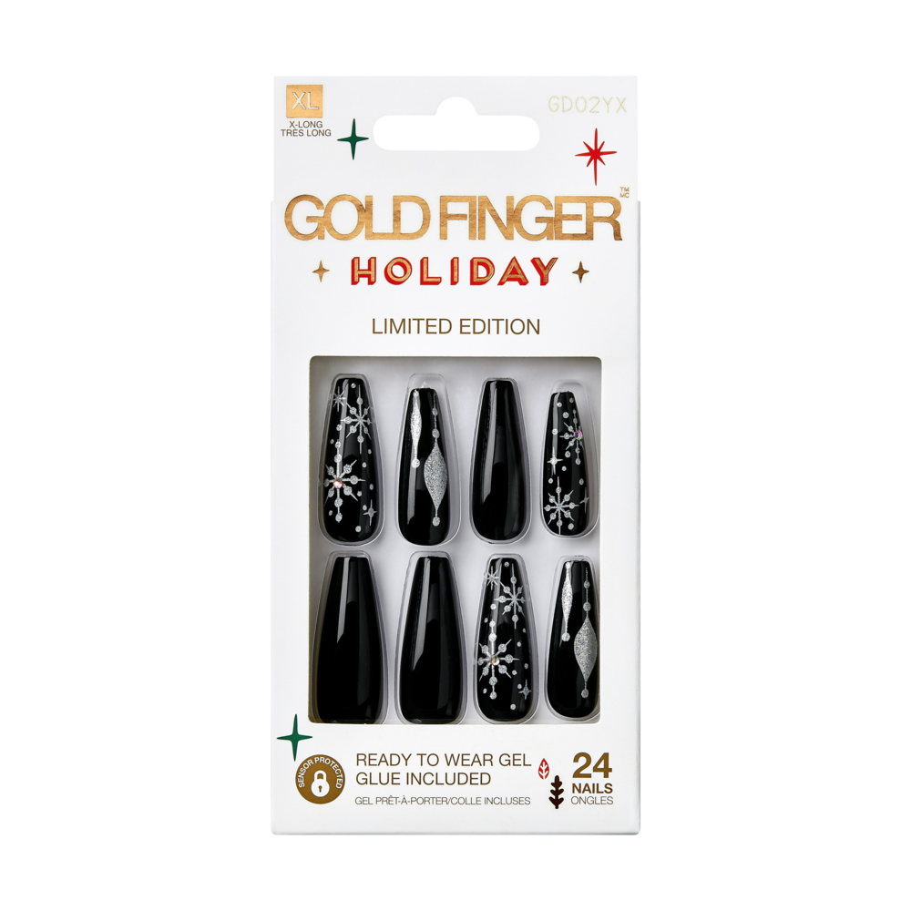 Gold Finger Holiday Limited Edition Nails - Snow Day official pack