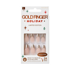Gold Finger Holiday Limited Edition Nails - Gold Sparkles official pack