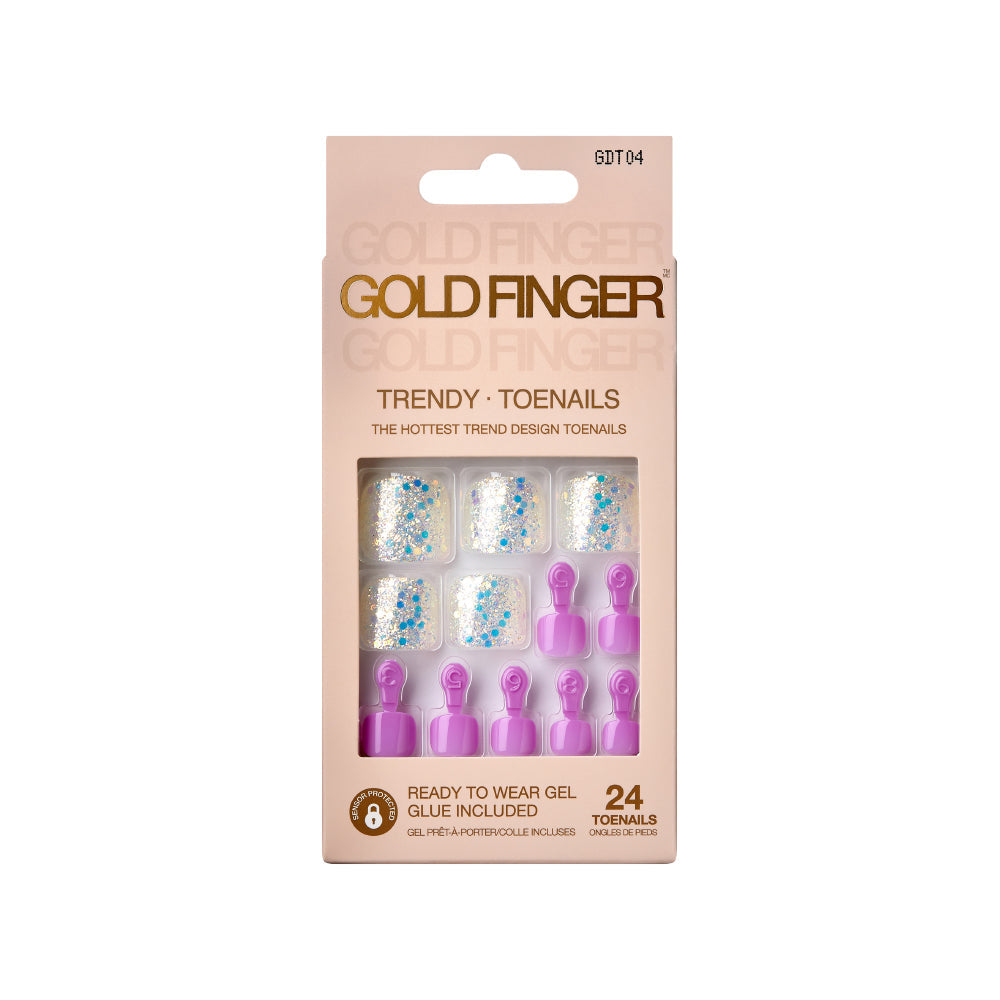 Gold Finger Trendy Toenails - Smile Check - GF Trendy Toenails - Smile Check official pack
