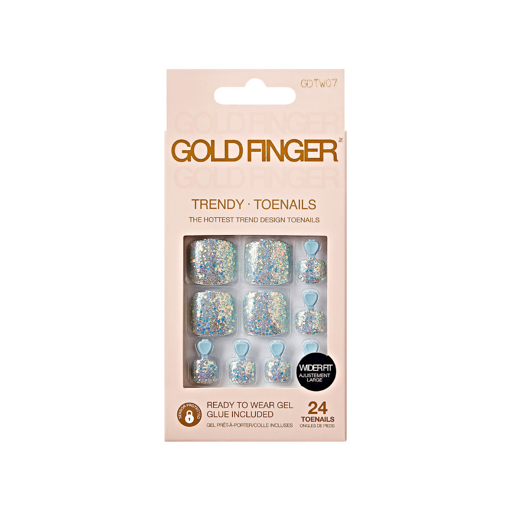 Gold Finger Trendy Wider Fit Toenails - Enchanted - GF Trendy Wider Fit Toenails - Enchanted official pack