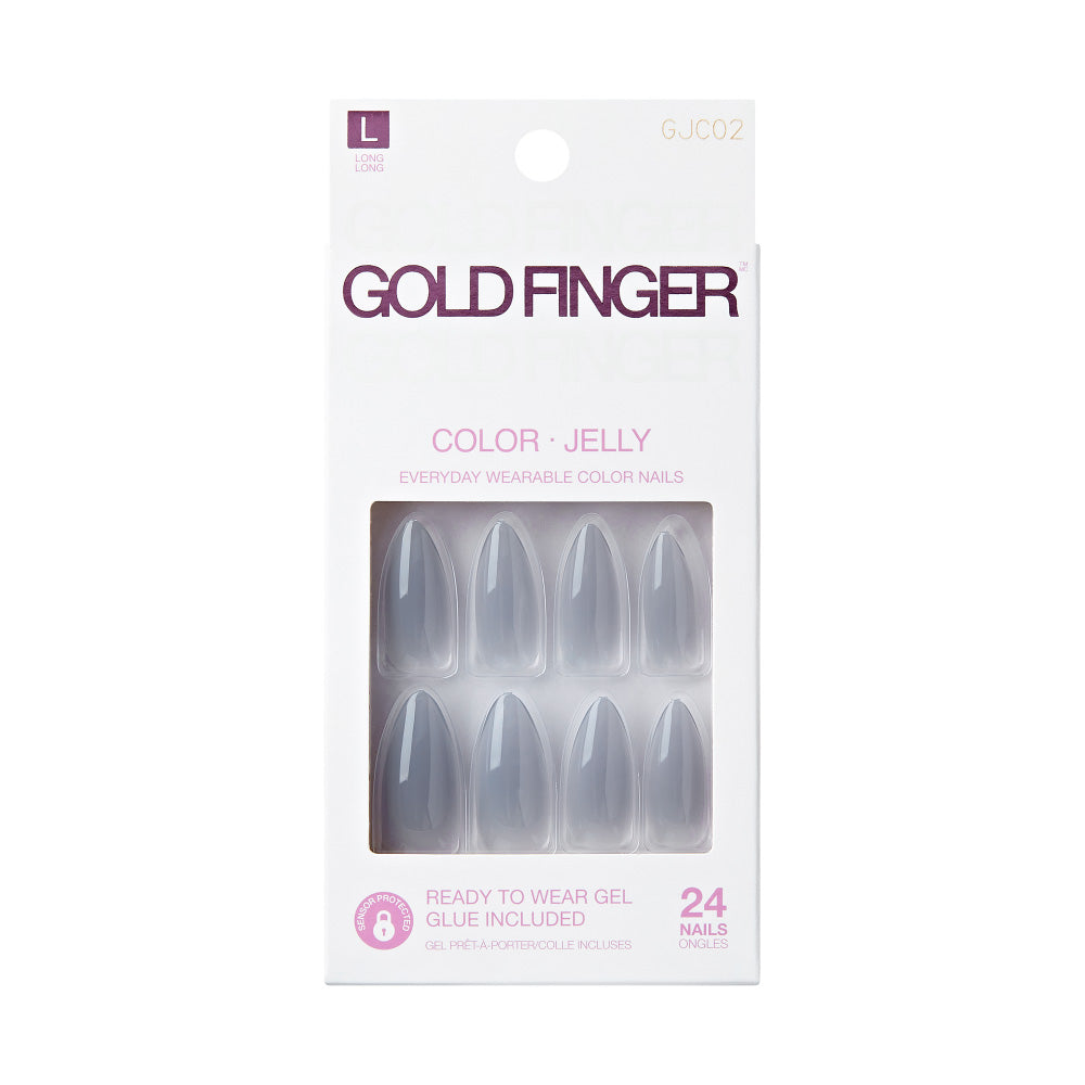 Gold Finger Jelly Color Nails - Cloudy - GF Jelly Color - Cloudy official pack