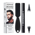 RED by KISS Groomane Beard Filler Pen for Men -  Dual Tip with Blending Brush official pack