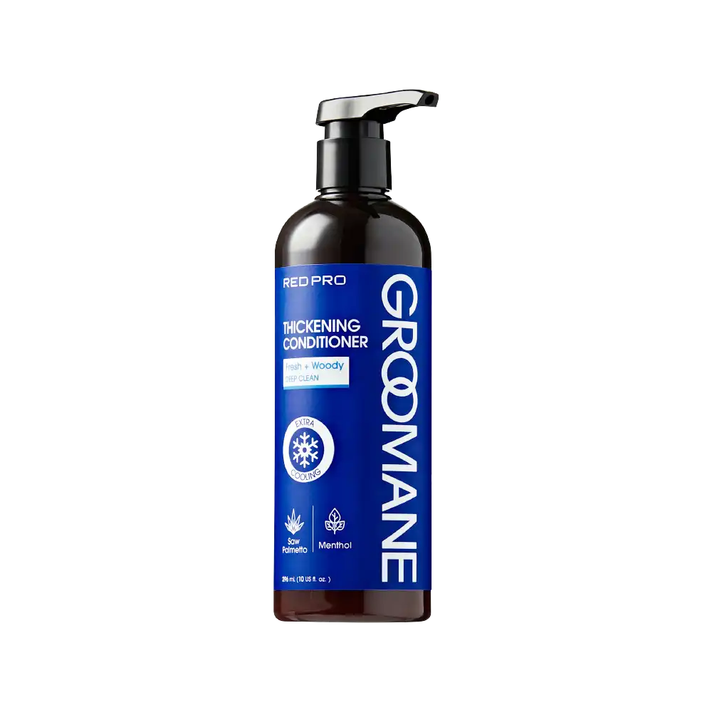 Red PRO Groomane Men’s Hair Conditioner – Thickening & Anti-Hair Loss with Biotin & Caffeine official pack