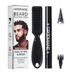 RED by KISS Groomane Beard Filler Pen for Men -  Dual Tip with Blending Brush official pack