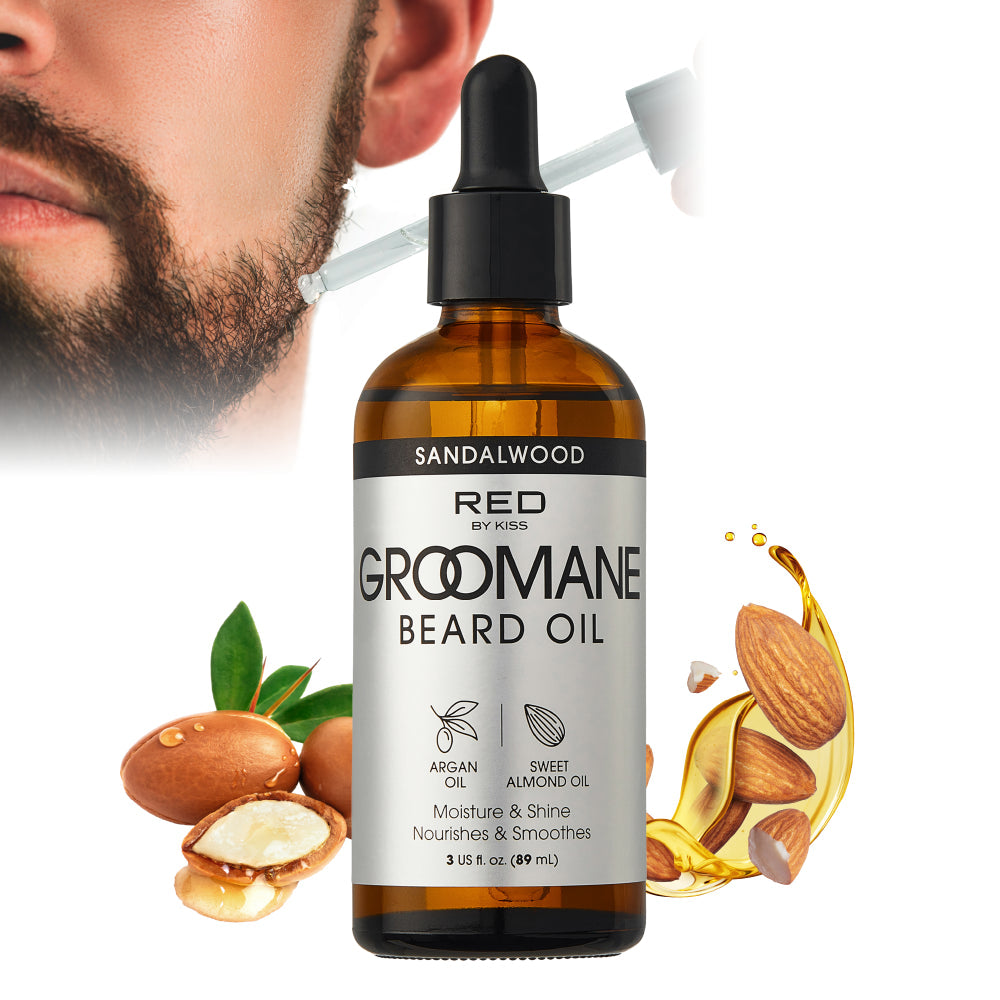 RED by KISS Groomane Beard Oil official pack