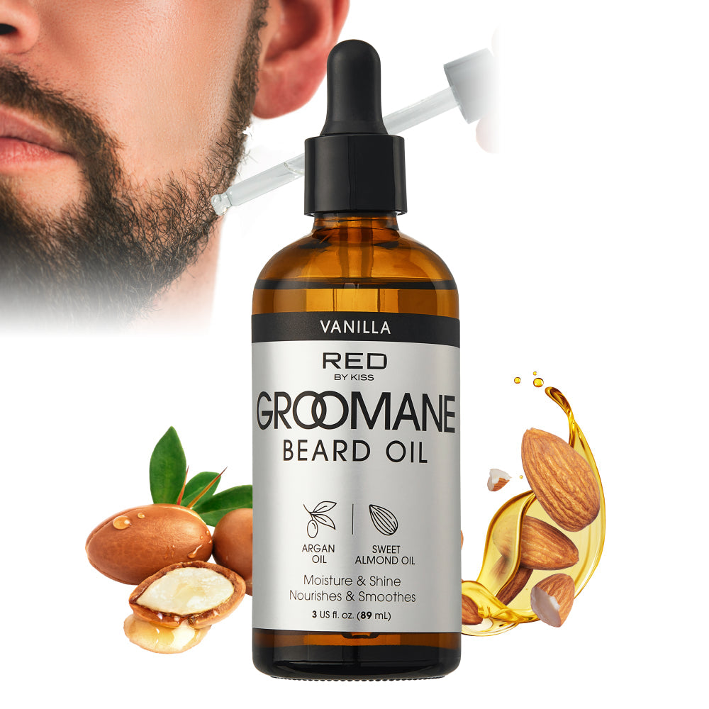 RED by KISS Groomane Beard Oil official pack