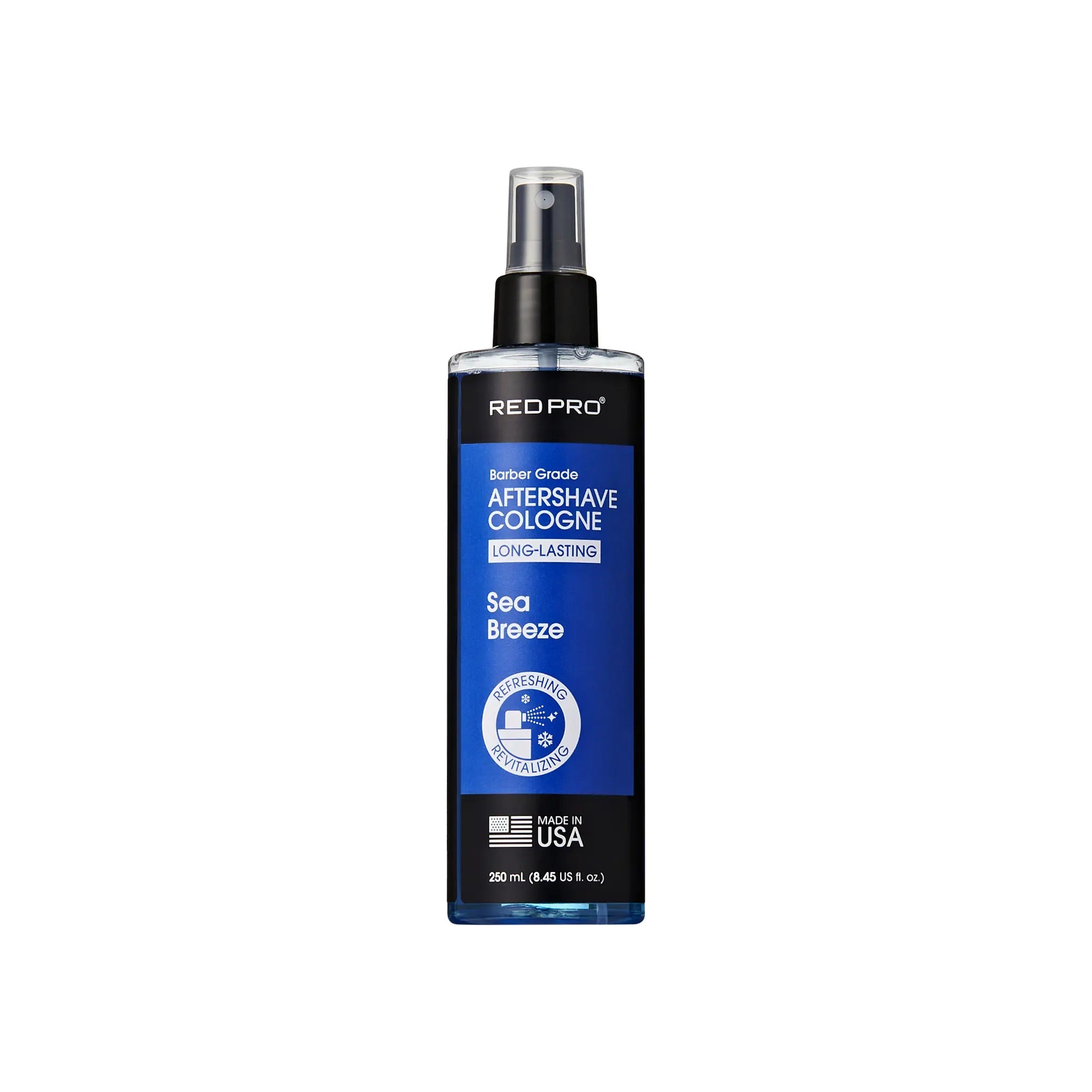 Red PRO Groomane Cooling Aftershave Cologne for Men official pack