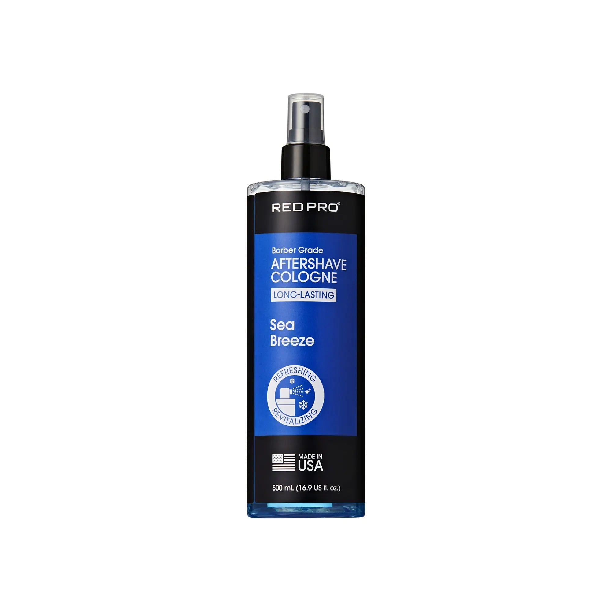 Red PRO Groomane Cooling Aftershave Cologne for Men official pack