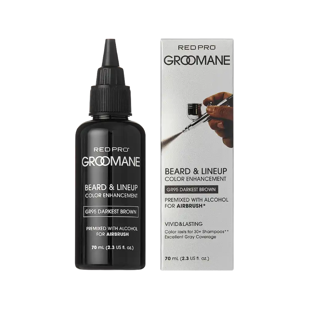 Red PRO Groomane Beard Lineup Color Enhancement – Premixed for Airbrush Use official pack