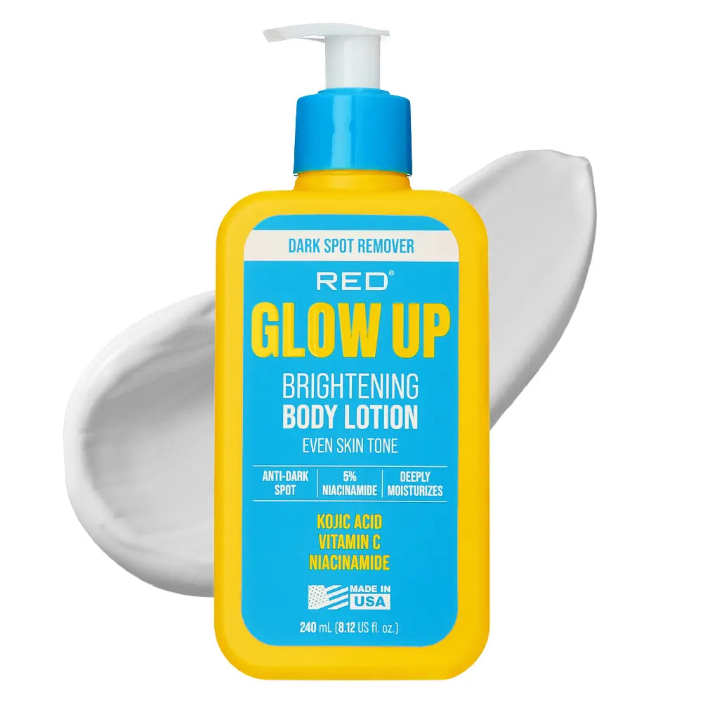 RED by KISS Glow Up Brightening Body Lotion with Kojic Acid, Vitamin C & Niacinamide - Glow Up Brightening Lotion 240mL official pack