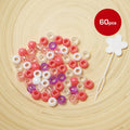 RED by KISS Large Hair Beads (60pcs) - Pink Assorted official pack