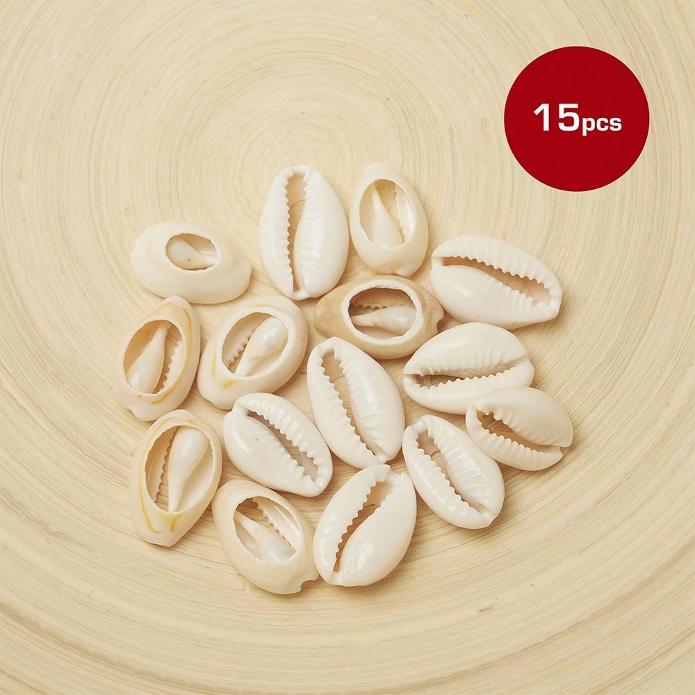 Red By Kiss Shell Hair Beads 15pcs HA75 — official pack HA75 from ivyusa.com